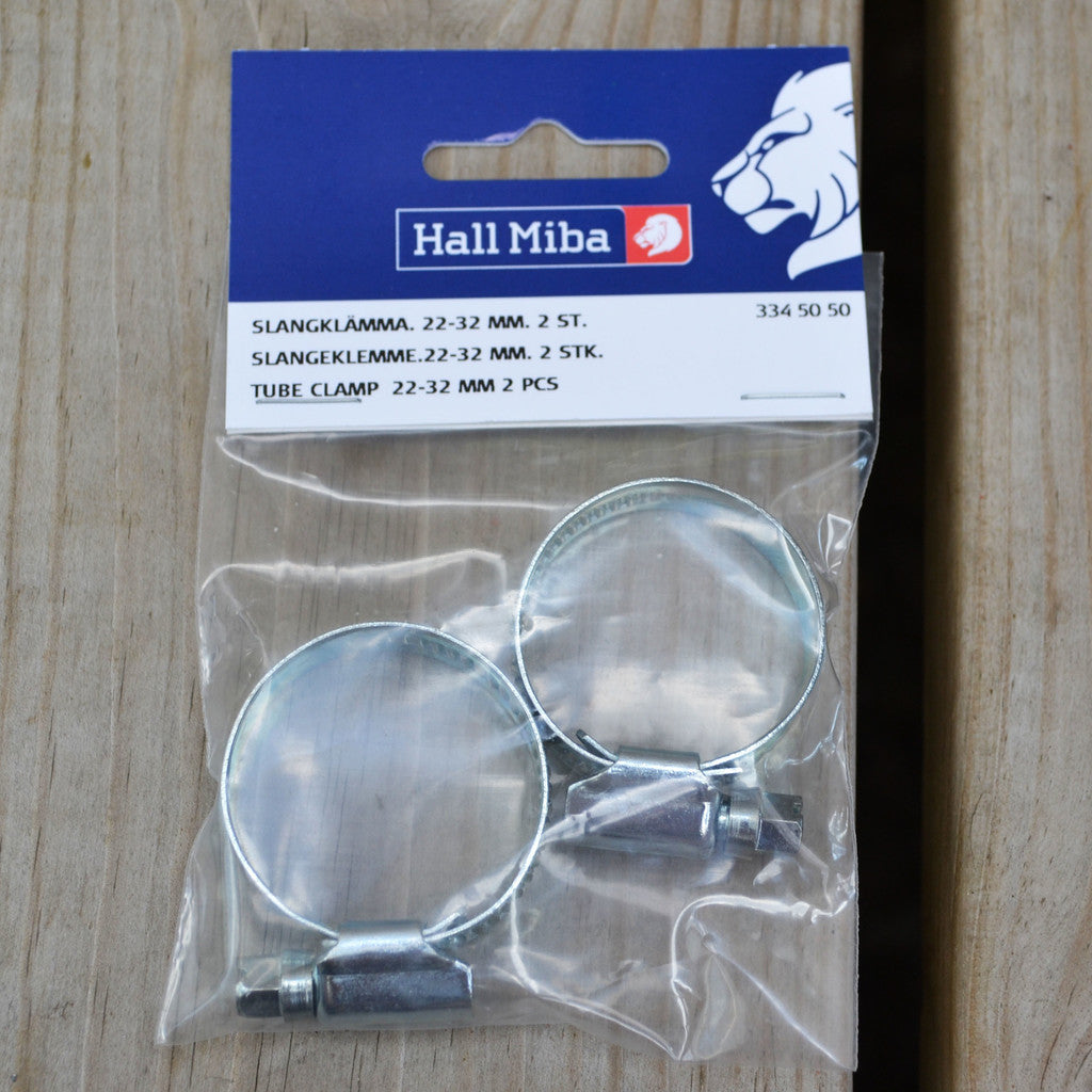 Slangklämma 22-32mm 2st Hall Miba (334 50 50) Mellan Ny