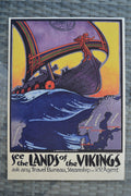 See the Lands of the Vikings, Sverige/Norge Äldre Poster Aff