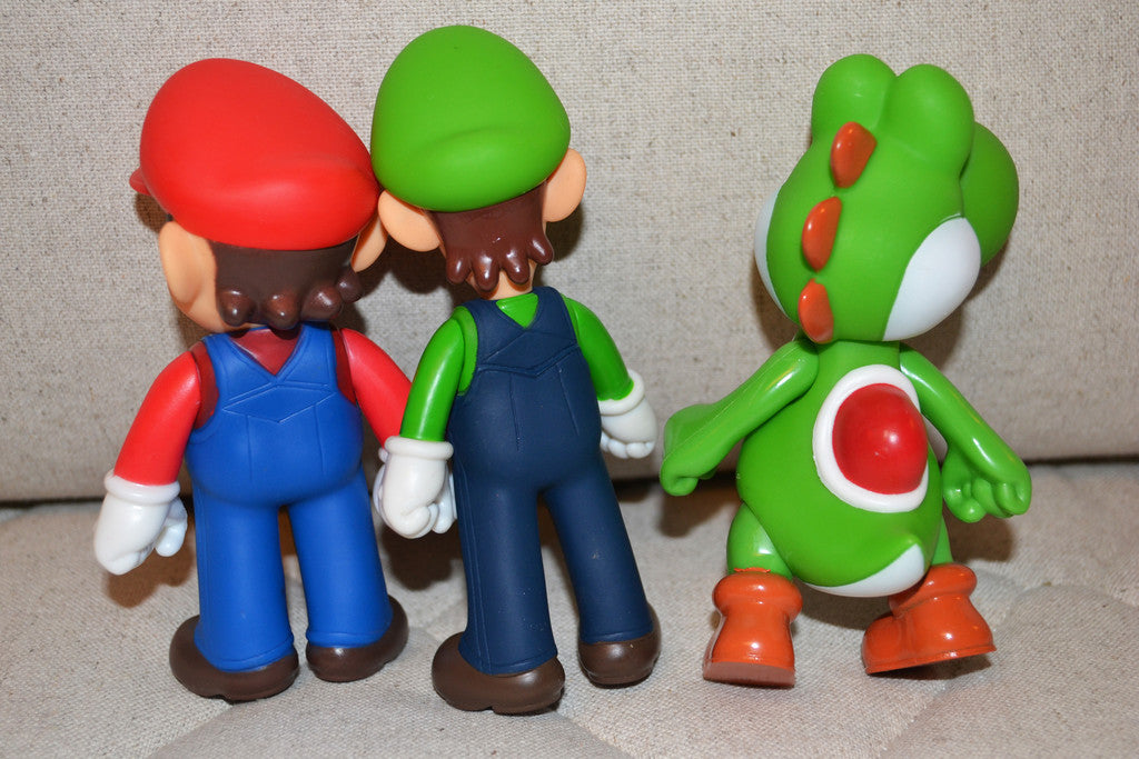 3st Mario Luigi Yoshi Figurer 13cm Samlarfigurer Nintendo Ny