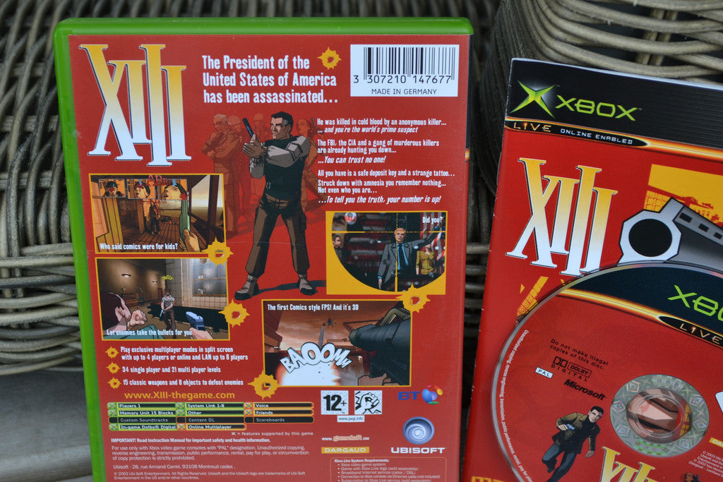 XIII XBOX Komplett Fint Skick