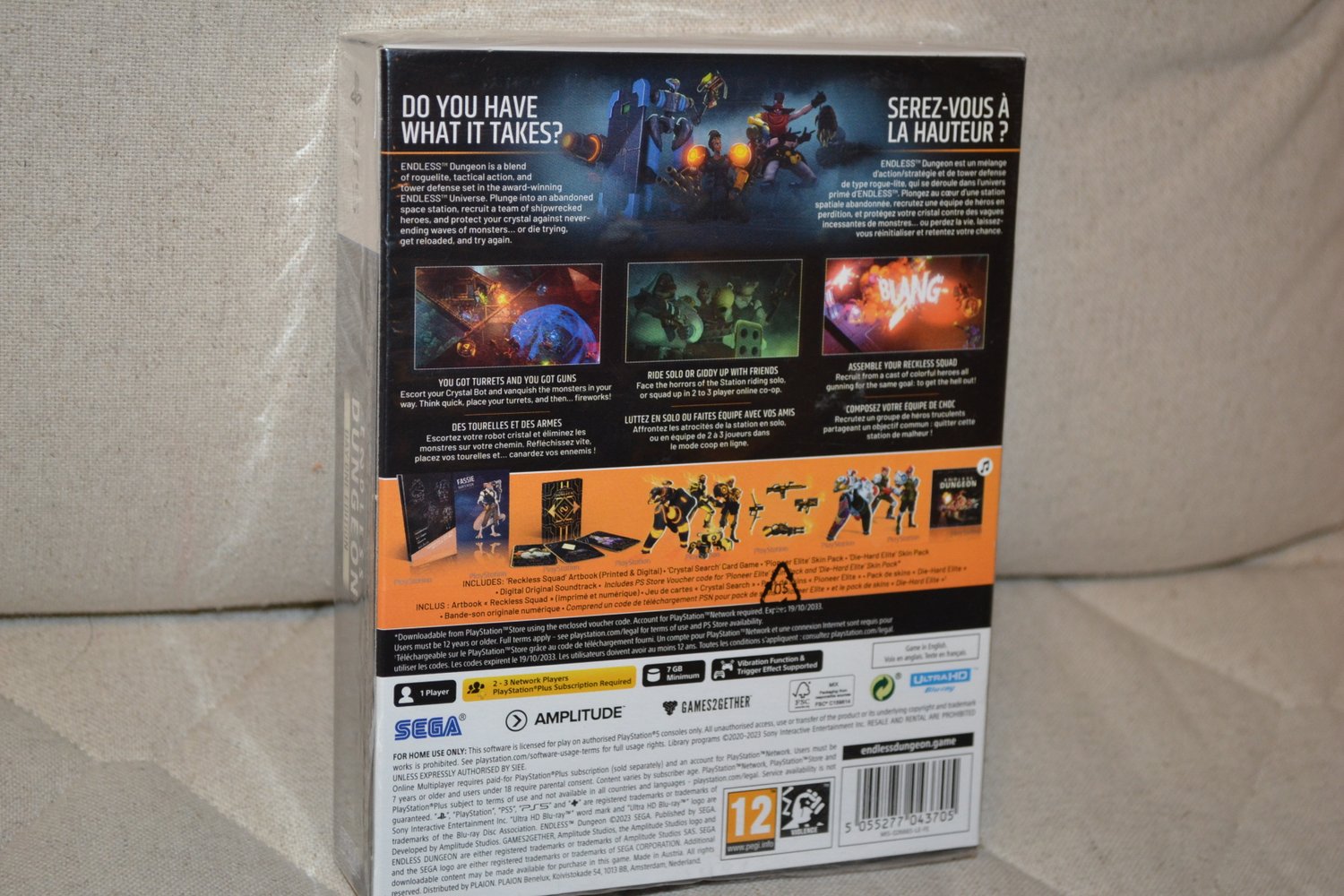 Endless Dungeon Day One Edition PS5 (Med art book, kortspel) Ny