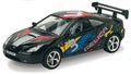 Toyota Celica Svart 1:34 Kinsmart Rally (Ca 12,5cm) Pullback Ny