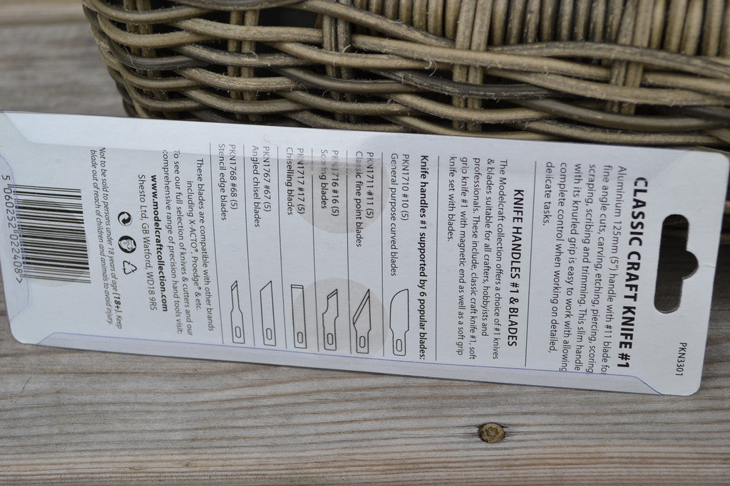 Klassisk Hobbykniv, Skalpell Nr 1 m. Blad, Metall Model Craf