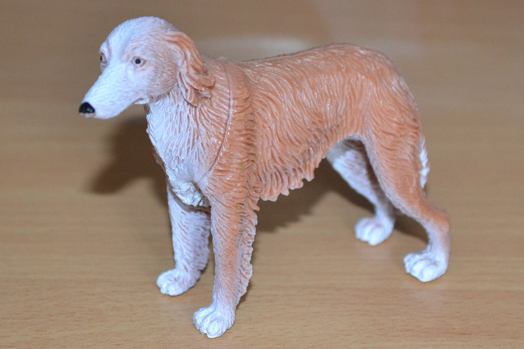 Dobermann  Brun/Vit Hund 7cm Lek/Prydnad/Present Ny