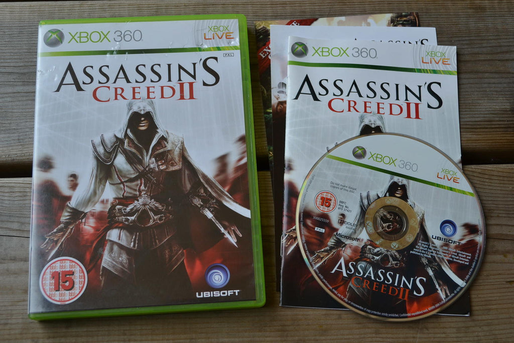 Assassin's Creed II 2 (Xbox 360) Assassins Komplett Fint Skick
