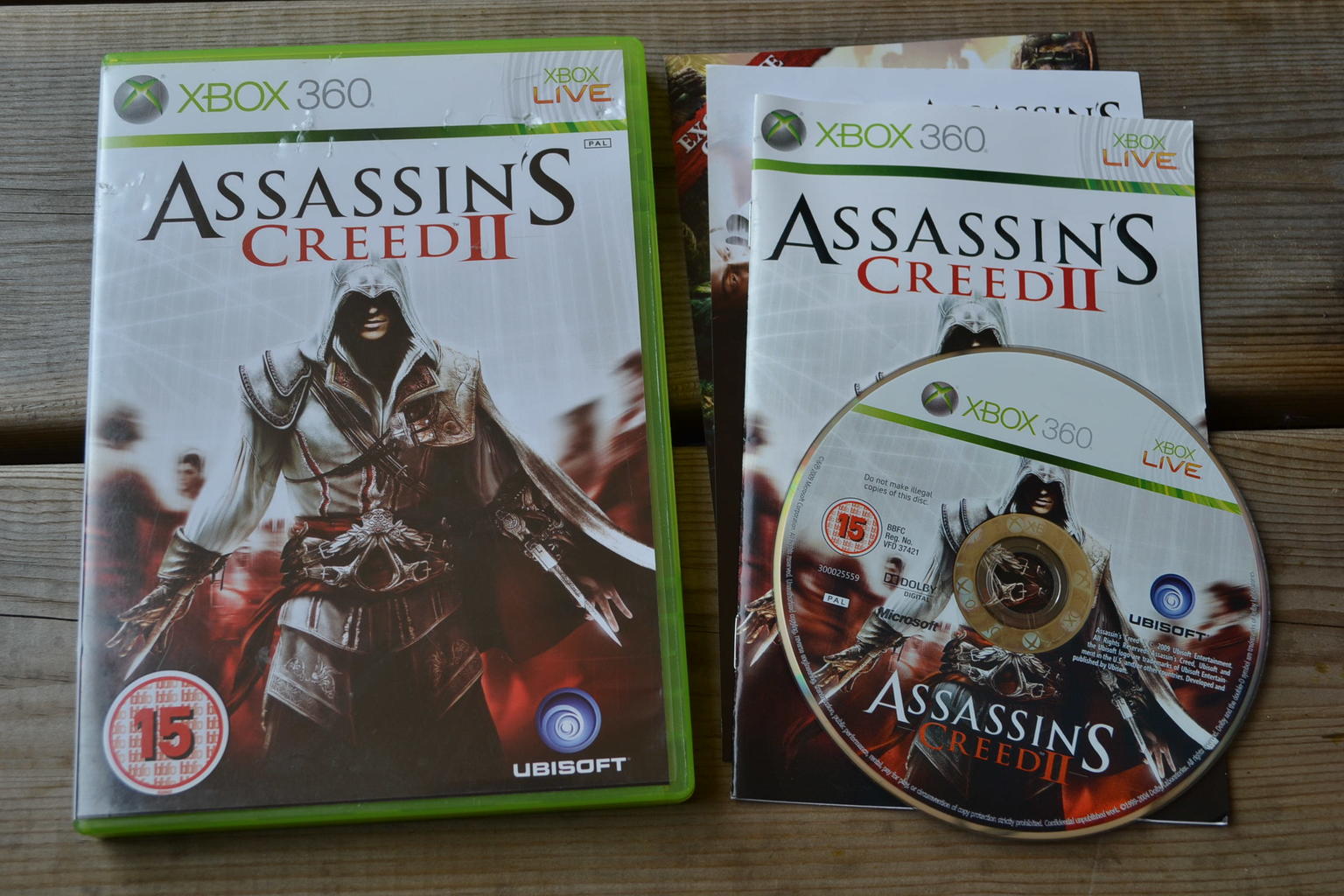 Assassin's Creed II 2 (Xbox 360) Assassins Komplett Fint Skick