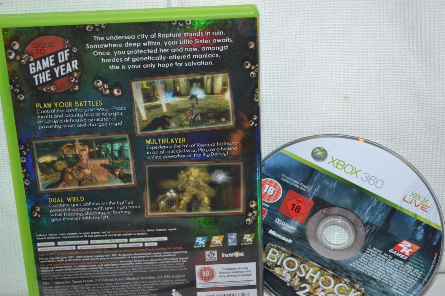 Bioshock 2 Xbox 360 Utan Manual Fint Skick