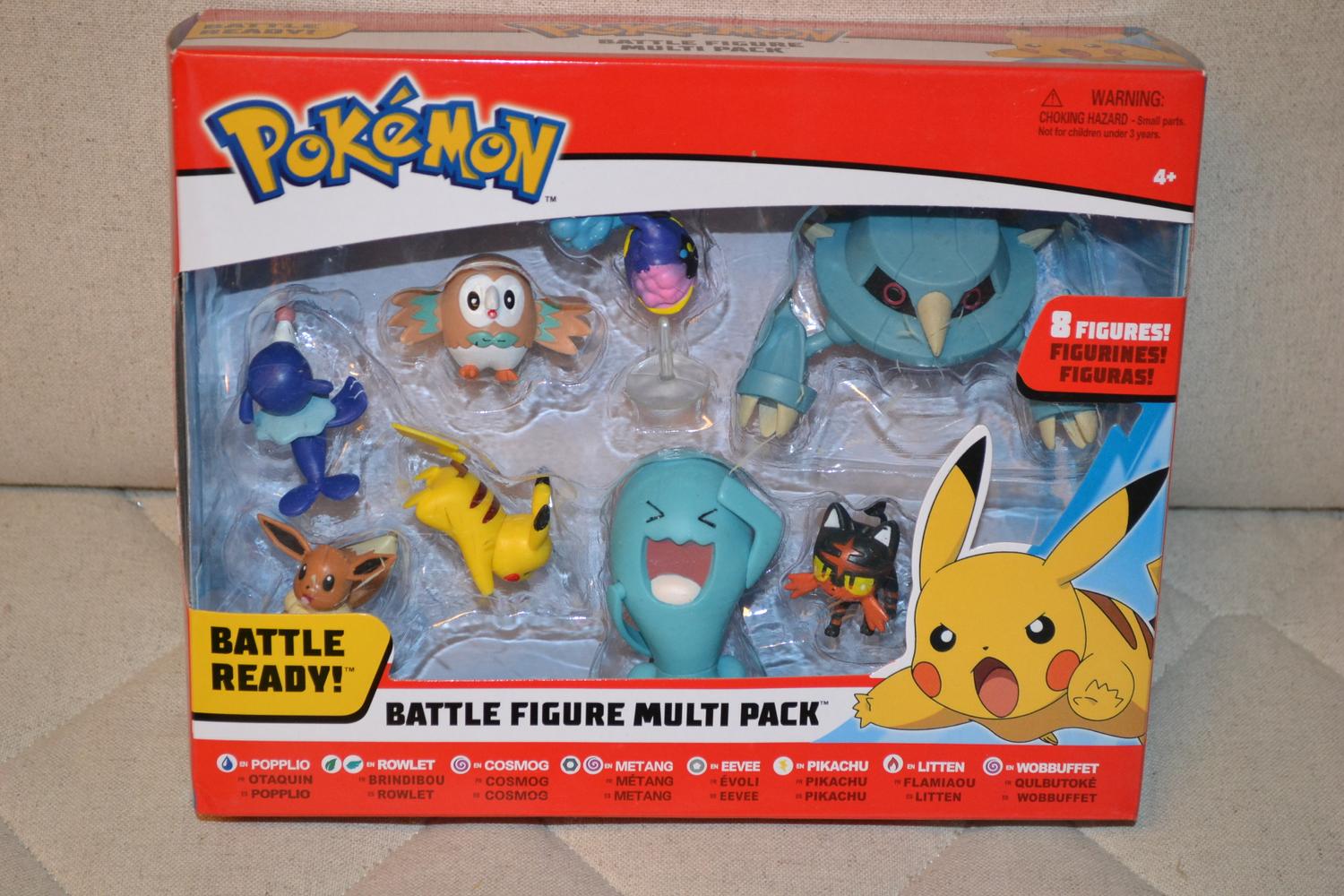 Battle Figure Multi Pack Pokémon 8st Figurer 8-3cm Ny