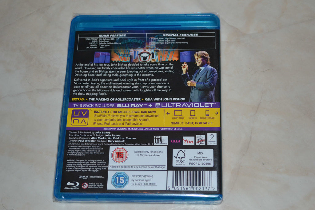 John Bishop Live Rollercoaster Tour 2012 (2012) Film Bluray