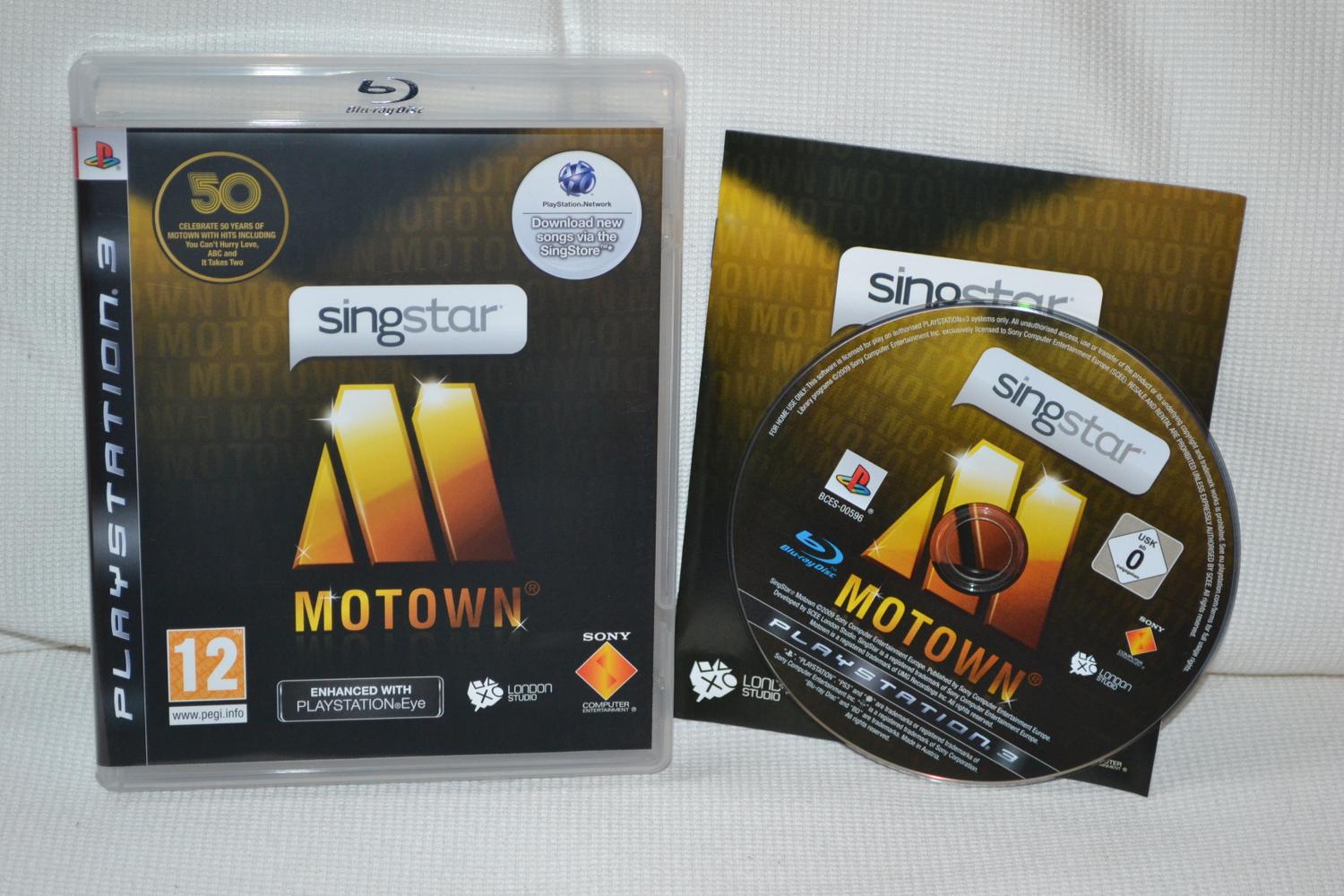 SingStar: Motown PS3 Playstation 3 Komplett Fint Skick