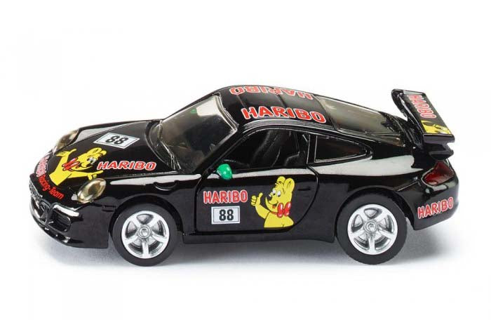 Porsche 911 Haribo Racing nr. 8 Svart (Siku 1456) Ovanlig Reklam Godis Ny