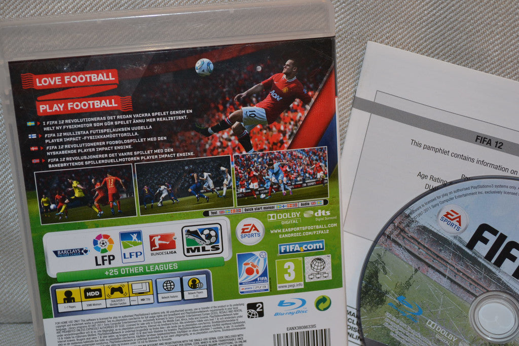Fifa 12 PS3 Playstation 3 Komplett Fint Skick