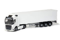Volvo FH 750 Vit Box Semi Lastbil Släp Ekipage 1:25 Emek 60cm Ny