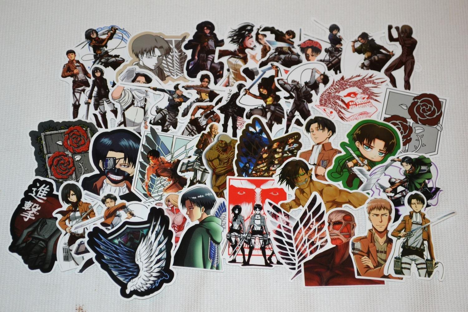 Attack on Titan Anime Manga 42st Klistermärken 8-6cm Ny