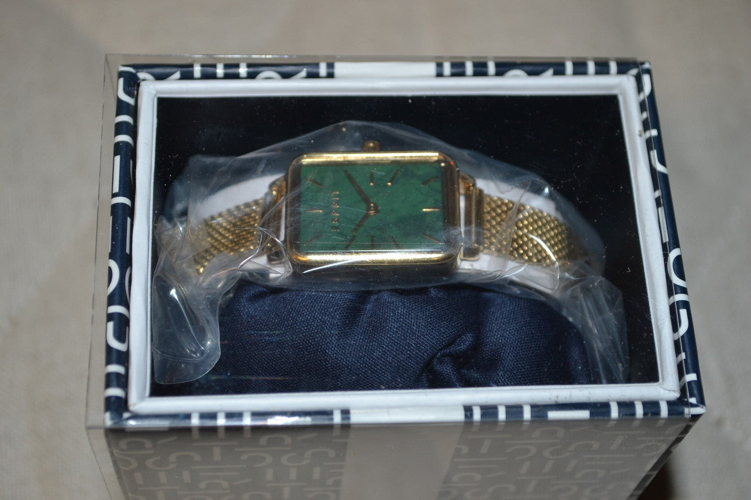 Esprit Grön/Guld Armbandsur Klocka 20*25mm ES1L360M0215 Ny