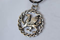 Walesisk Welsh Drake Keltiskt Mönster Halsband Viking (Tenn Handgjord) Smycke Ny