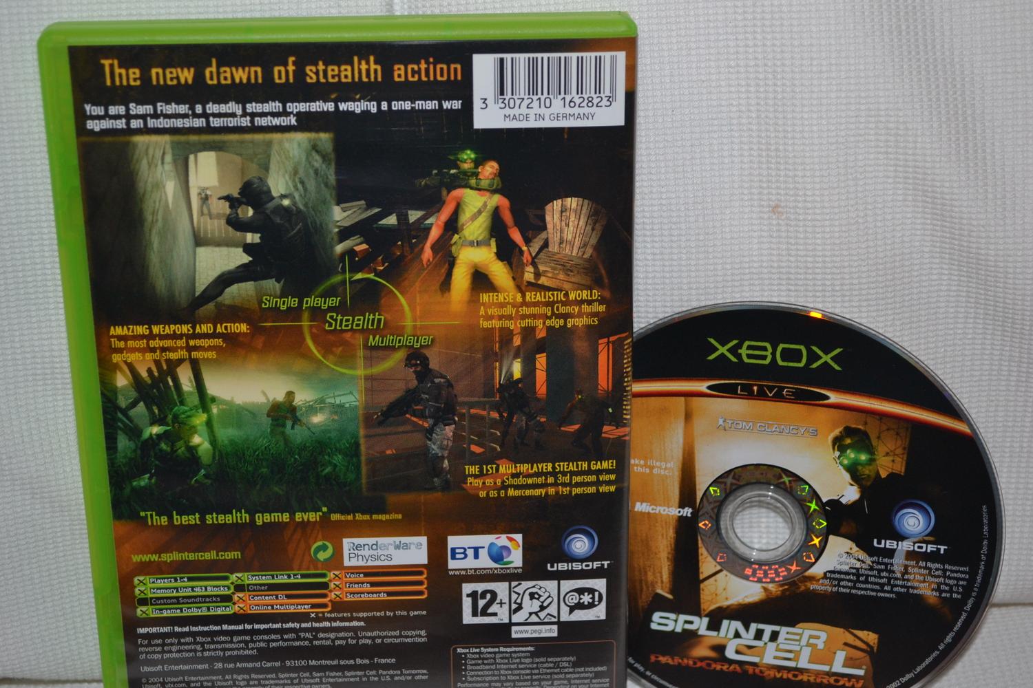 Splinter Cell: Pandora Tomorrow XBOX (Utan Manual) Fint Skick