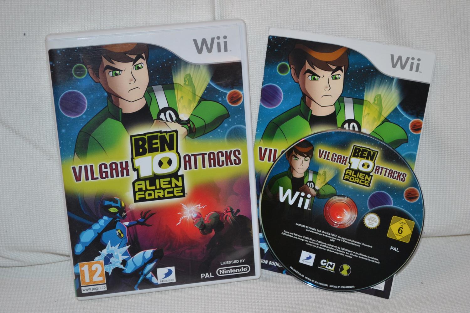 Ben 10 Alien Force Vilgax Attacks Wii Nintendo Komplett Fint Skick