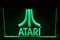 Atari Logo Grön LED Reklamskylt Skylt Hög Kvalitet Ny