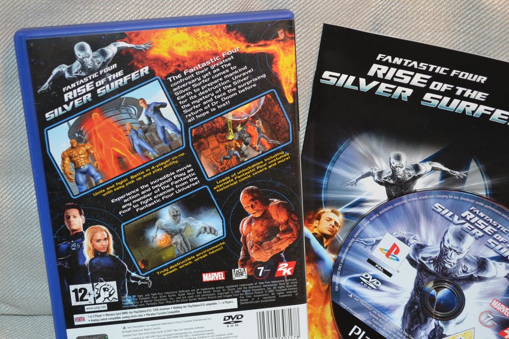 Fantastic Four Rise of the Silver Surfer PS2 Playstation 2 Komplett Fint Skick