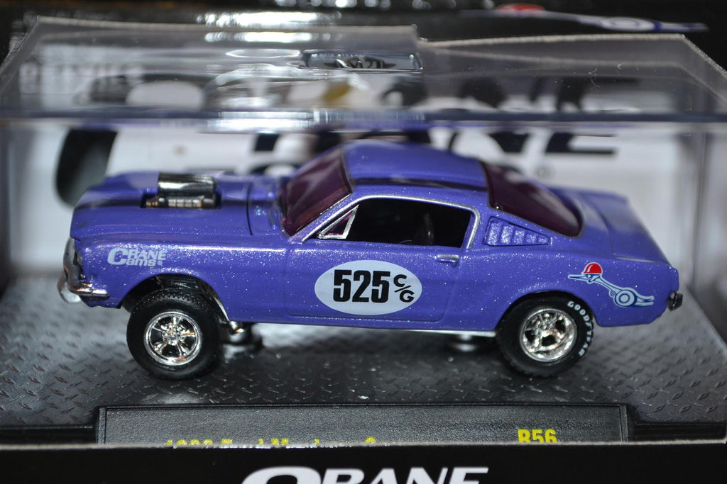 1966 Ford Mustang Gasser Lila 1:64 M2 Machines (Auto-Meets 56) 7cm Ny