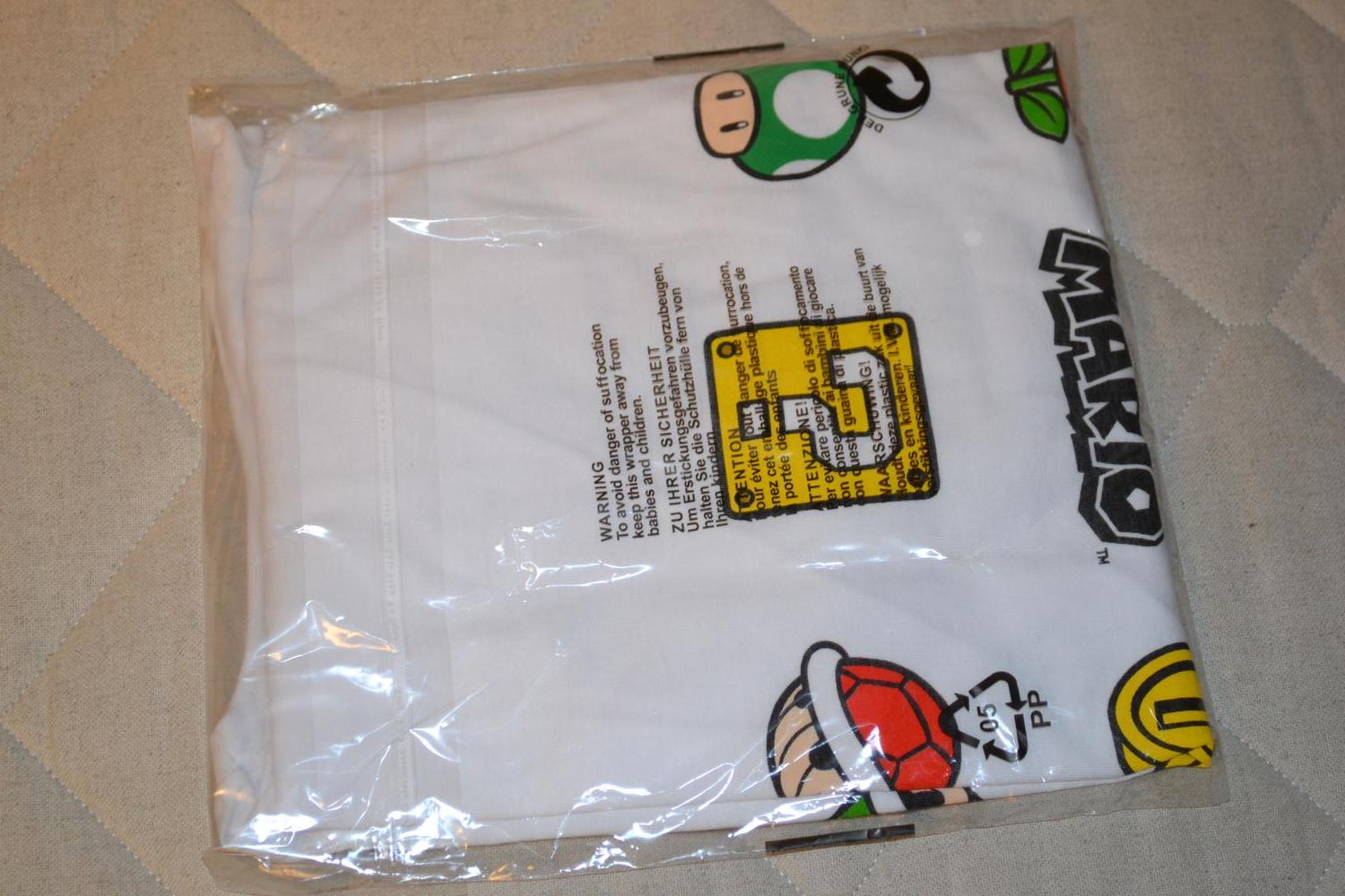 Super Mario Symboler Vit T-Shirt Strl L Heroes Inc Nintendo Ny