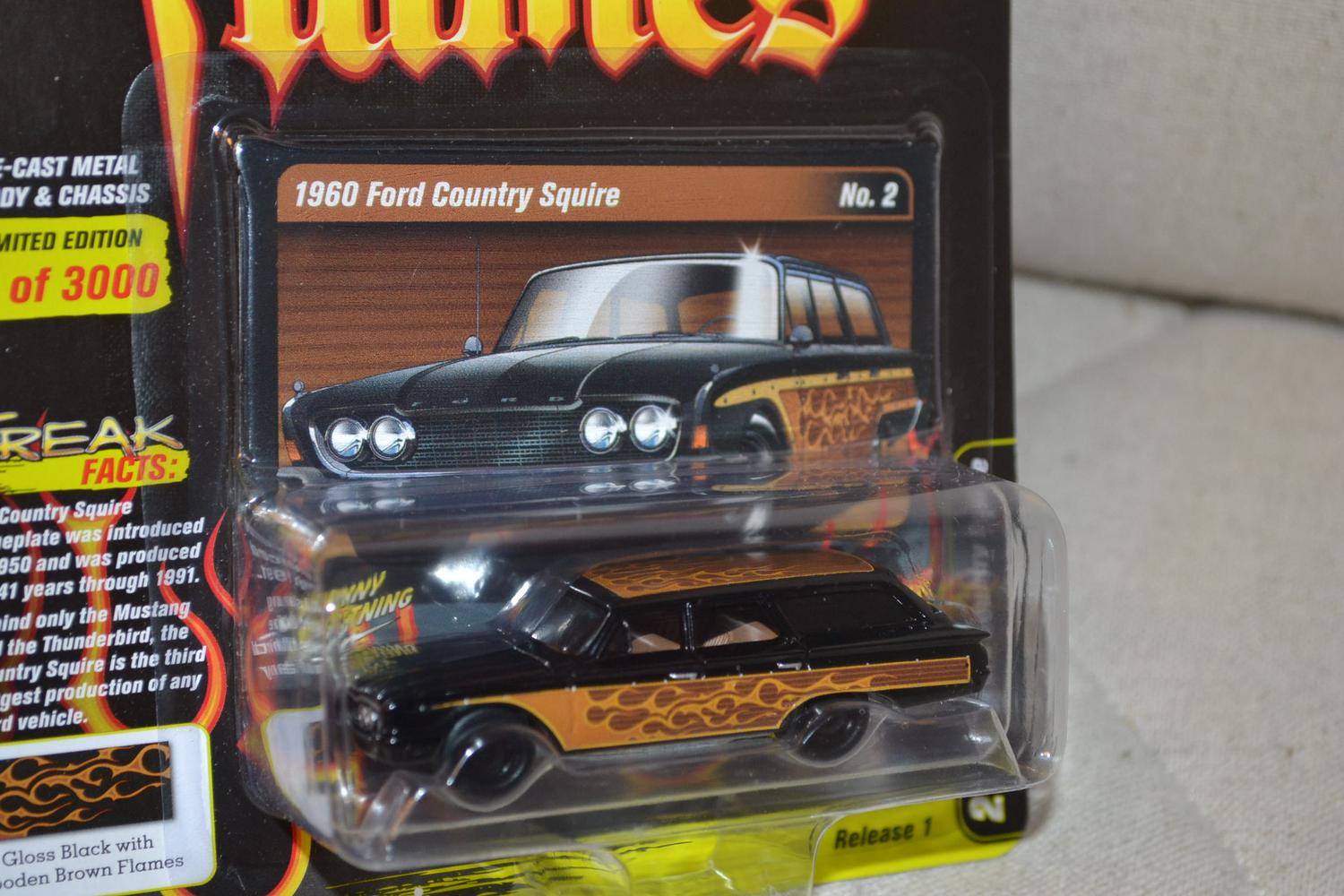 1960 Ford Country Squire 1:64 Johnny Lightning (Street Freaks 13A) 7cm Ny