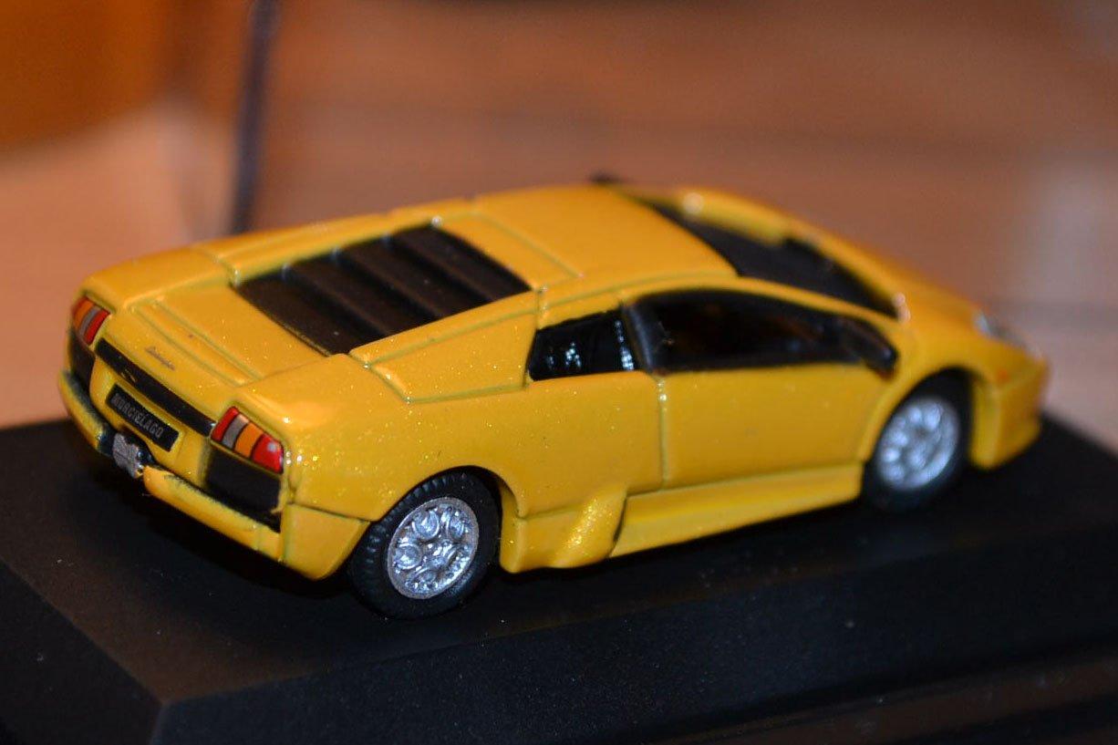 Lamborghini Murcielago 1:87 Welly Nex Models Gul Metallic Ny