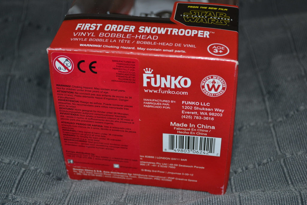 First Order Snowtrooper Bobble-Head Star Wars Funko Ny Se Hi
