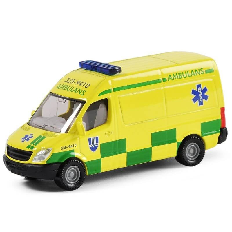 Svensk Ambulans Utryckningsfordon Siku 1389 8cm Ny