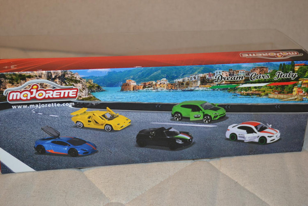 5st Italienska Bilar Lamborghini Alfa Romeo 1:64 Majorette 7cm Ny
