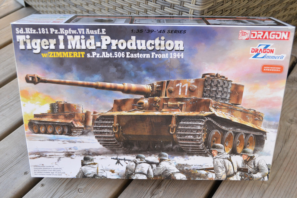 Sd.Kfz.181 Pz.Kpfw .VI Tiger I Pansarvagn Tyskland 1:35 Dragon Ny