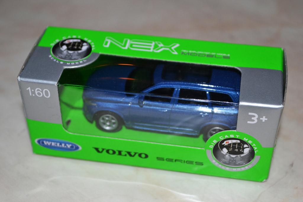Volvo XC90 1:60 Welly Ljusblå, Series NEX 7cm Ny