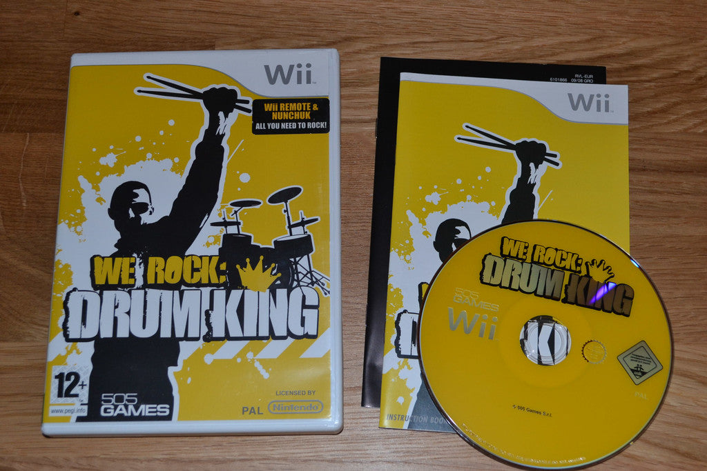 We Rock : Drum King (Wii) Nintendo Komplett Fint Skick