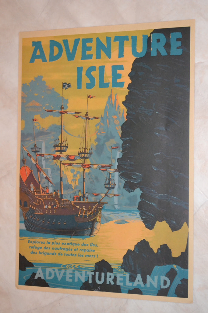 Adventure Isle Äventyrsön Peter Pan Upptäckare Fantasi Poster Affisch 30*42cm Ny