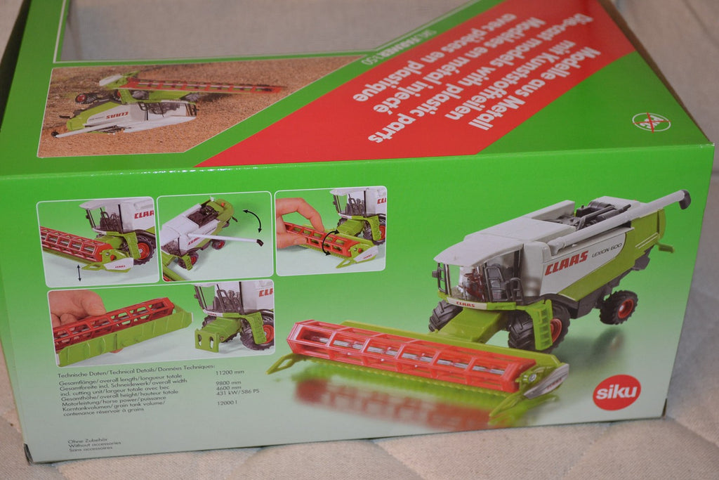 Claas Skördetröska 1:50 Siku 1991 24cm Ny