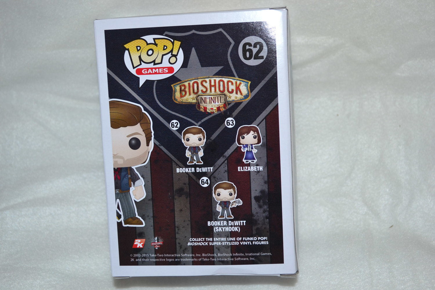 Booker De Witt fr. Bioshock Infinity Pop Figur (Funko) #62 9cm Ny