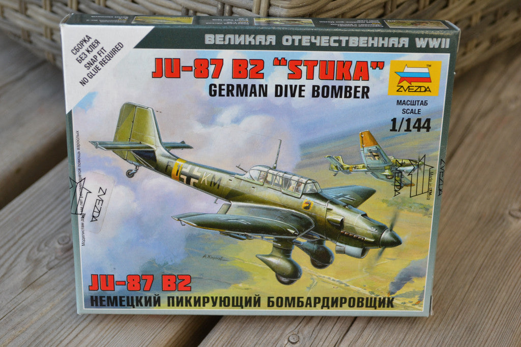 Junkers JU-87 Stuka 1:144 Zvezda 6123 Ryssland Flygplan WWII