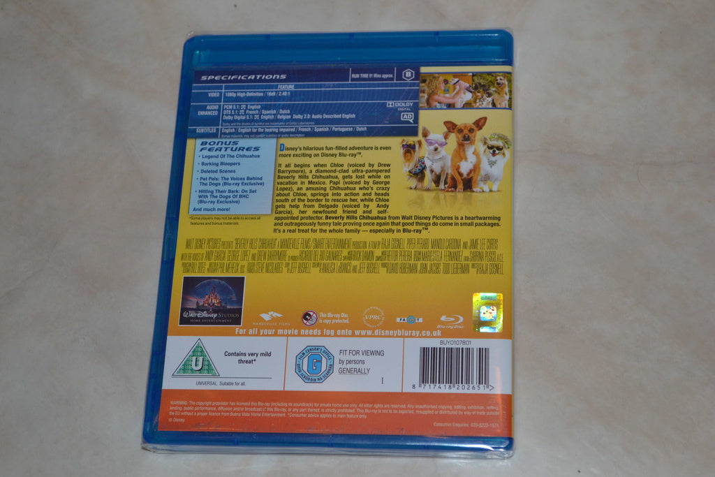 Beverly Hills Chihuahua (2008) Film Bluray Nyskick
