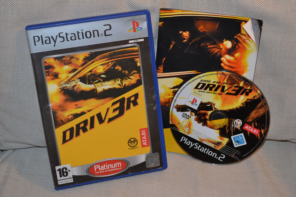 Driv3r 3 (PS2) Playstation 2 "Platinum" Komplett Nyskick