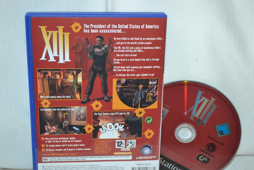 XIII PS2 Playstation 2 (Utan manual) Fint Skick