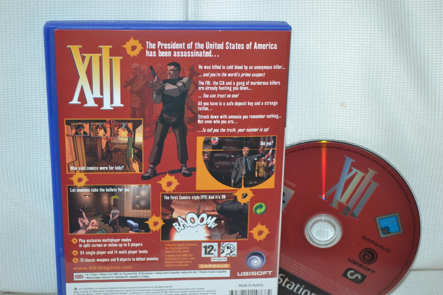 XIII PS2 Playstation 2 (Utan manual) Fint Skick