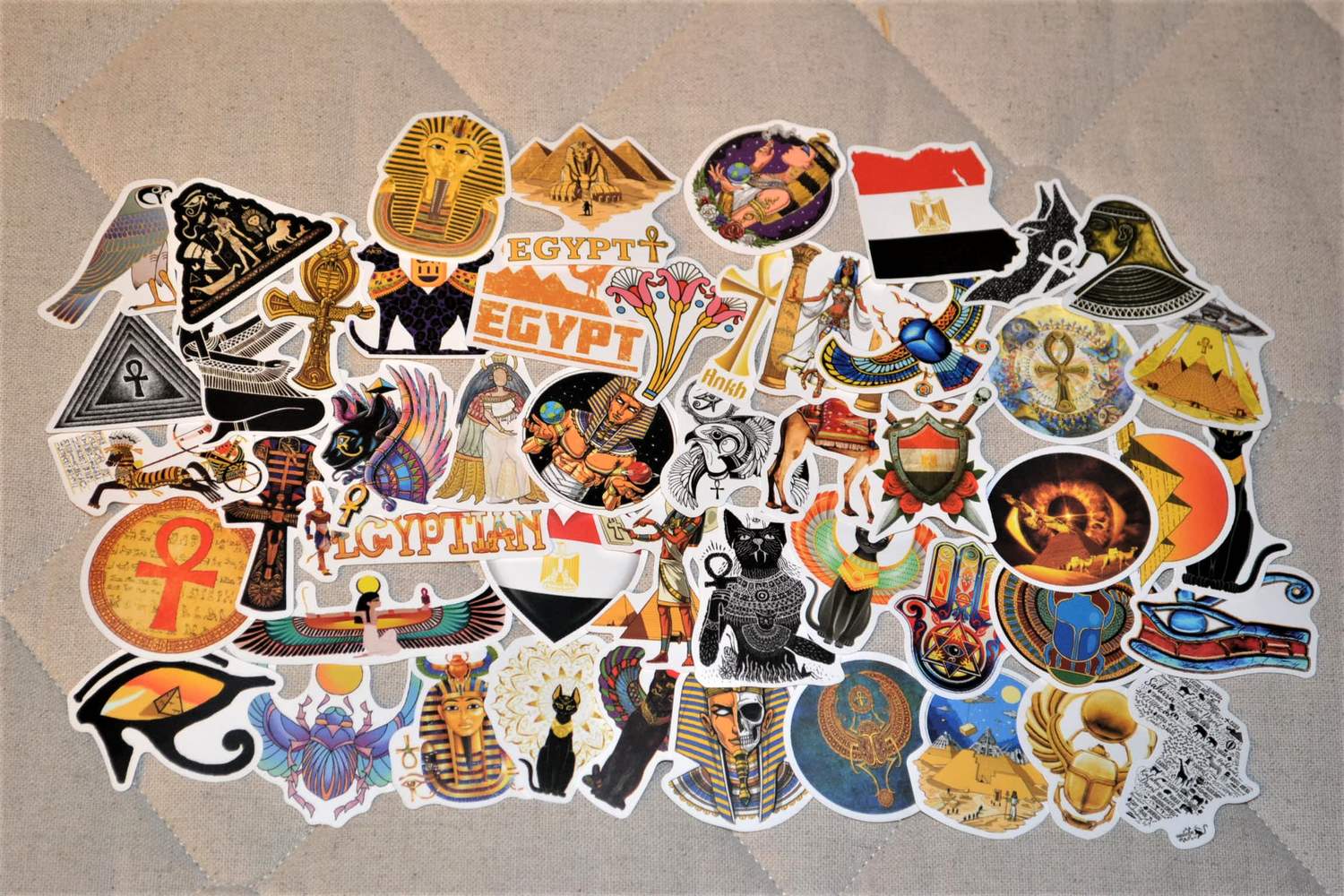Egypten Pyramider Sphinx 50st Klistermärken Stickers 5-8cm Ny