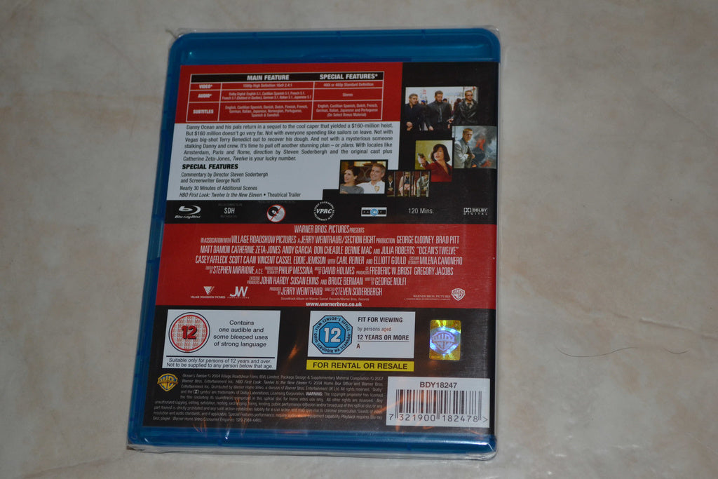 Ocean's Twelve (2004) Film Bluray Nyskick
