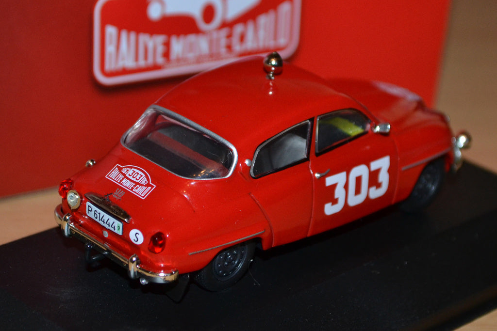 Saab 96 Nr 303 E Carlsson G Haggon Rally 1962 Röd 1:43 Magazine Models Ny