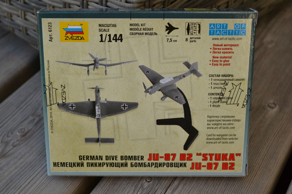 Junkers JU-87 Stuka 1:144 Zvezda 6123 Ryssland Flygplan WWII