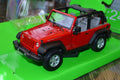 Jeep Wrangler Rubicon fr. 2007 (Öppet Tak) Röd 1:24 Welly Ne