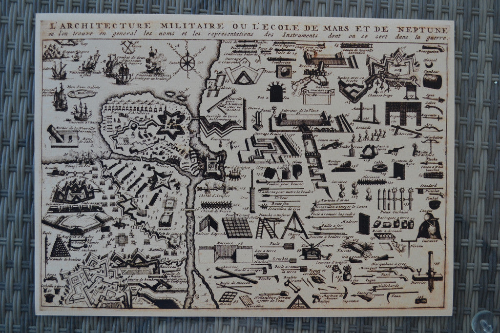 Äldre Typer av Murar, Vapen, Försvar mm. 1500-tal Poster Aff