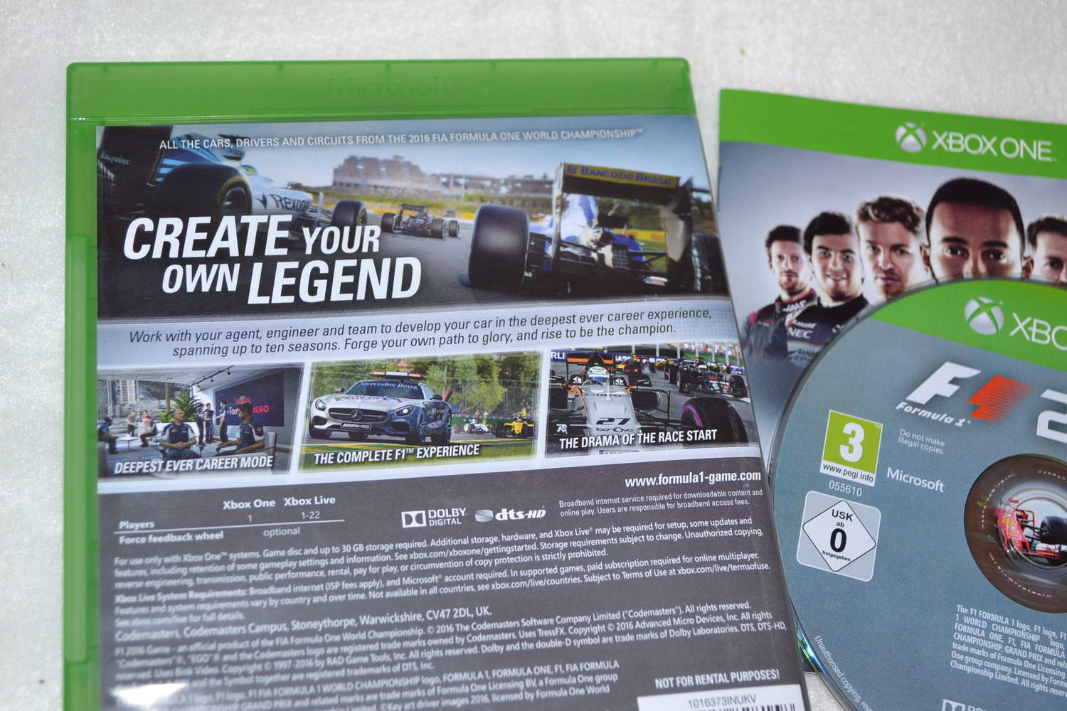 F1 2016 Xbox One Fint Skick