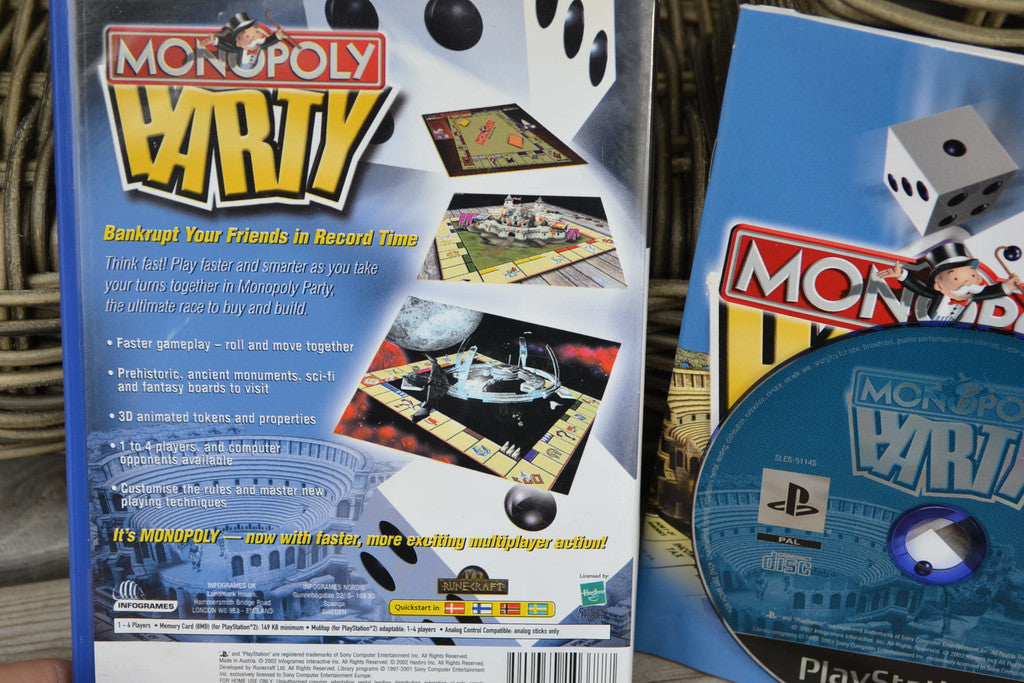 Monopoly Party PS2 Playstation 2 Komplett Fint Skick